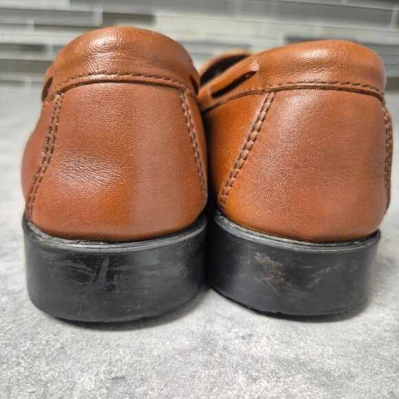 7 Bass Weejuns Marietta ll Brown Leather Tassel Kiltie Loafers - Picture 9 of 13
